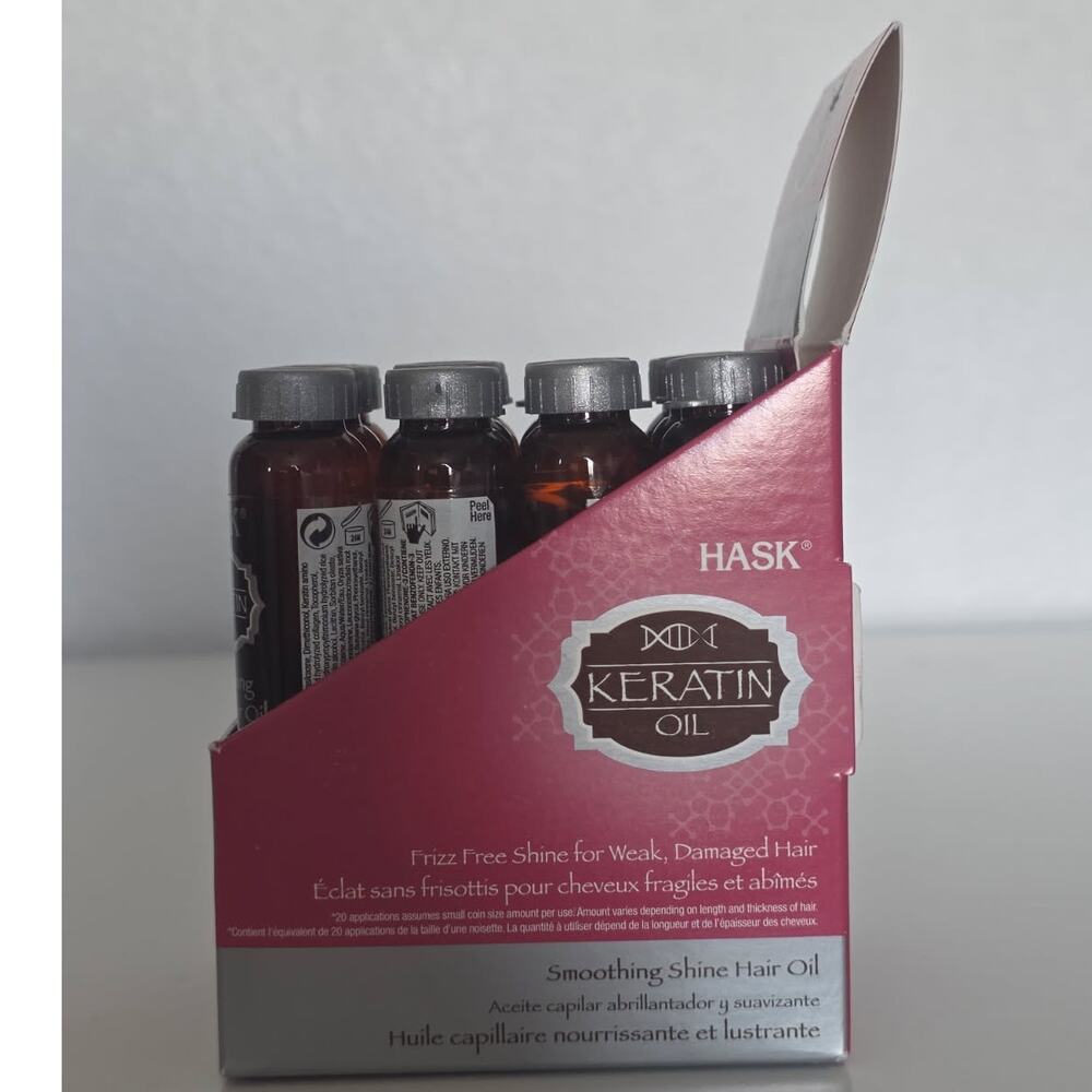 Hask Smoothing Keratin Protein Hair Oil Serum - 18 Ml (12 Vials) | NEW - Picture 4 of 7
